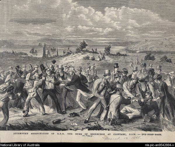 Attempted assassination of Prince Alfred, Clontarf NSW, 1868 (image)