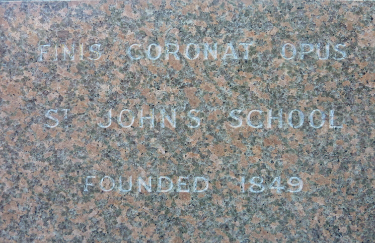 St John's School, Darlinghurst - Latin inscription (image)