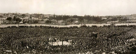 Sydney Stadium, Fight of the Century, Jack Johnson, 1908 (image)