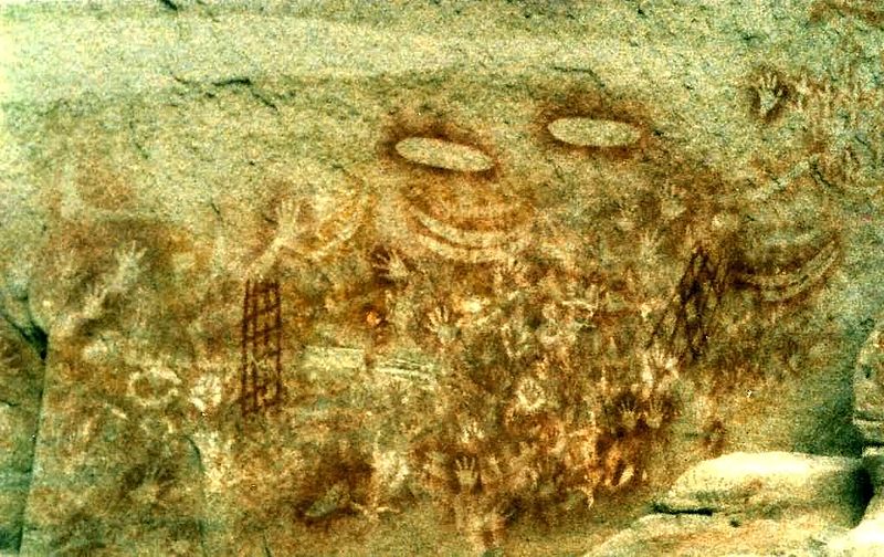 Aboriginal rock art, Carnarvon Gorge, Queensland (image)